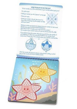 Gry obrazkowe z mazakami suchościeralnymi 15056-Melissa & Doug, książeczki wielokrotnego użytku