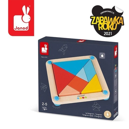 Drewniana układanka Tangram Essentiel, Janod