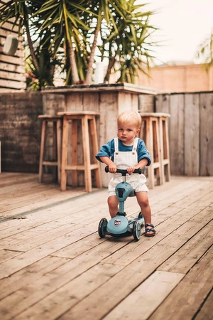 SCOOTANDRIDE Highwaykick 1 2w1 Jeździk i hulajnoga 1-5 lat Steel