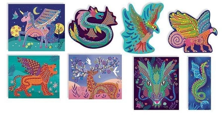 Zestaw kreatywny Mozaika Fantastyczne stworzenia 7+, Janod