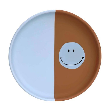 Lassig Talerzyk silikonowy dla dzieci Happy Rascals Smile sky blue