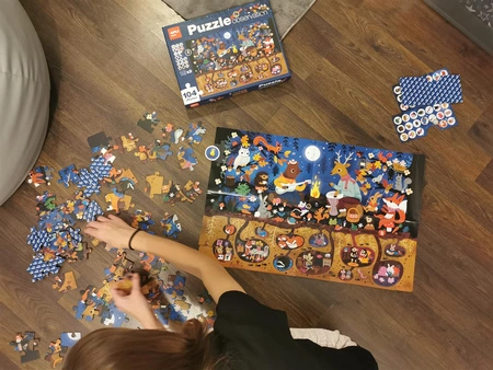 Puzzle obserwacyjne Apli Kids - Las 104 el. 5+