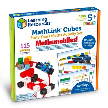 Klocki. Kostki Matematyczne. Zestaw Edukacyjny. MathLink Cubes. Pojazdy