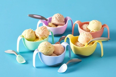 Pierwsze sztućce BLW dla niemowląt, Gelato Boysenberry, b.box