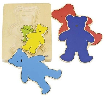 Misie, układanka w warstwach, goki