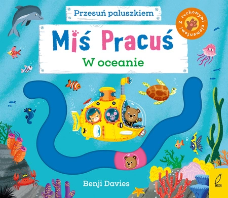 W oceanie. Miś Pracuś. Przesuń paluszkiem