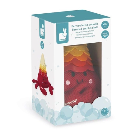 Janod Zabawka do kąpieli krab z muszelkami 10m+