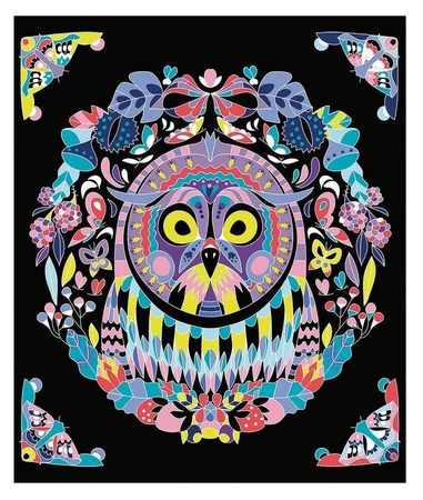 Zestaw kreatywny Do zdrapywania Zwierzęce mandale 7+, Janod