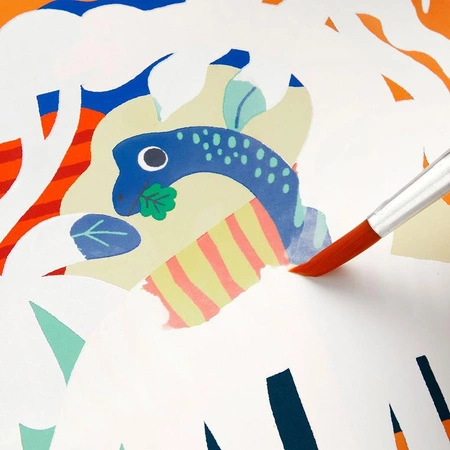 Mudpuppy Kolorowanka wodna wielorazowa Magia kolorów Potężne dinozaury 2+