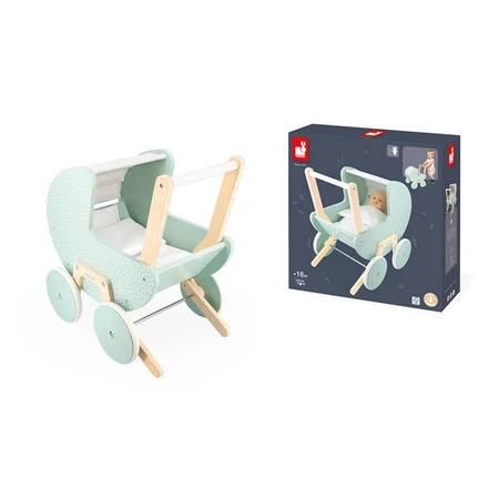 Drewniany wózek dla lalek Zen 18 m+, Janod