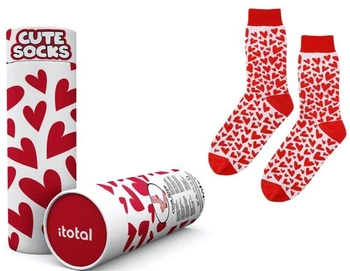 Skarpetki bawełniane z serduszkami