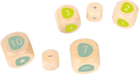 Matematyczna gra dla dzieci Kości i działania 11368-Small Foot Design, zabawa edukacyjna