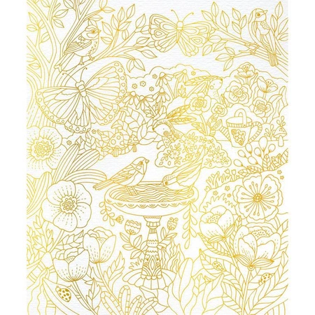 Zestaw kreatywny Złote kontury Ogród 6+, Janod