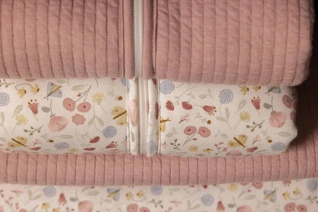 Little Dutch Otulacze 70 x 70 cm (2 szt.) Pure Pink Blush / Flowers & Butterflies TE50321455