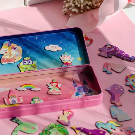 mierEdu Układanka magnetyczna - Jednorożce ME0885