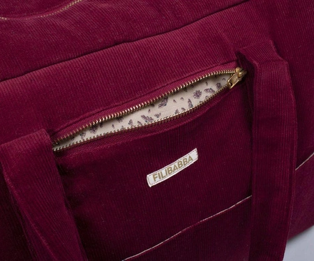 Filibabba Torba Nursing bag Sztruks Deeply Red