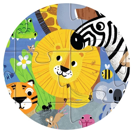 Puzzle kartonowe gigant "DŻUNGLA 1 do 10" DJ07148