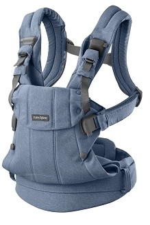 BABYBJORN - nosidełko Harmony, Woven Niebieski melanż