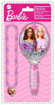 Szczotka do włosów z naszyjnikiem Barbie HK50156
