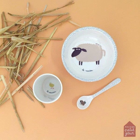 Łyżka melaminowa dla dzieci, seria Farma | Maison Petit Jour®