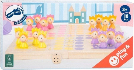 Gra planszowa typu chińczyk Korona 11105- Small foot, zabawki dla trzylatki