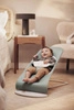 BABYBJORN - leżaczek BALANCE SOFT COTTON/JERSEY - Jasnoszałwiowy/Szary