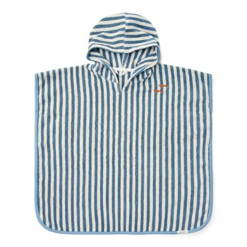 Little Dutch Poncho plażowe Ocean Sea Life Ocean Blue