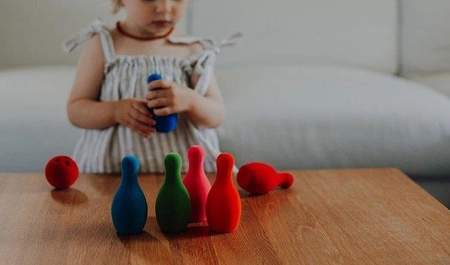 Rubbabu Zestaw do gry w kręgle sensoryczny mały