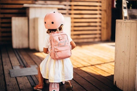 Zestaw SCOOTANDRIDE Highwaykick 1 2w1 Jeździk i hulajnoga 1-5 lat Rose + Kask XXS Rose