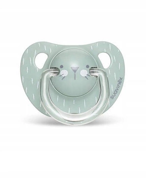 Smoczek Fizjologiczny szara korona 18+ Suavinex