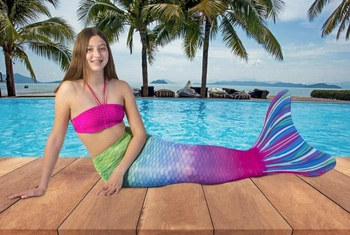 Monopłetwa ogon syreni Capri + Bikini