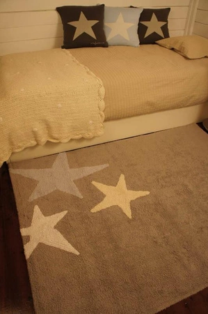 Lorena Canals Dywan bawełniany Tres Estrellas Azul 120 x 160 cm