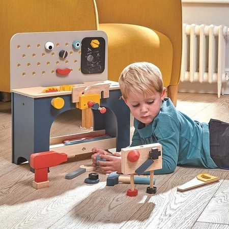 Drewniany zestaw majsterkowicza, warsztat, Tender Leaf Toys