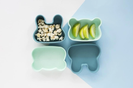 Zamykany silikonowy pojemnik Króliczek We Might Be Tiny - Powder Pink