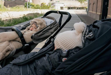 Lodger Wielofunkcyjny otulacz śpiworek z polaru beżowy Teddy Beige