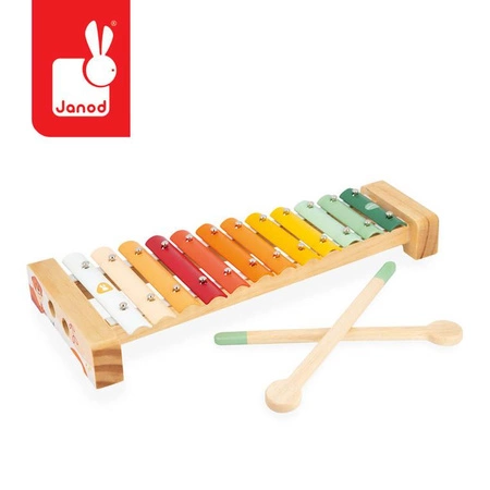 Cymbałki 12 tonów metalowe Sunshine 18m+, Janod