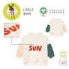 Lassig Bluza z bawełny organicznej GOTS Little Gang Sun milky 7-12 m-cy