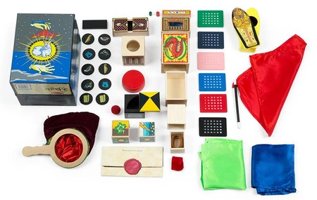 Zestaw magiczny z litego drewna Deluxe z 10 sztuczkami Melissa and Doug 11170-MD