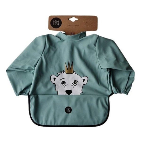 Baby Livia Śliniak z rękawkami Mint Miś 303-10