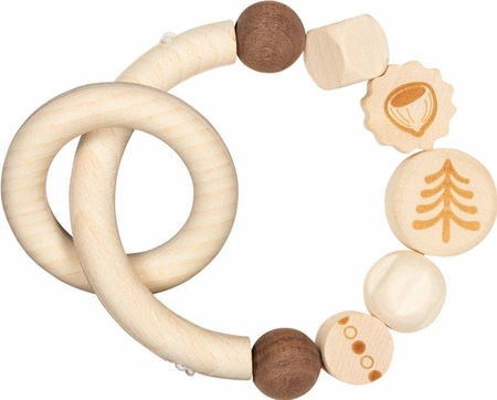 Grzechotka dla dzieci z kółkiem Mała wiewióreczka 765100-Heimess Nature, prezent dla niemowlaka