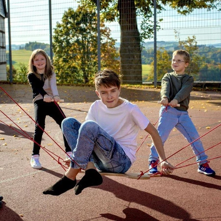 Drewniana deska do balansowania w powietrzu 2w1 gra zespołowa i dysk z labiryntem Team Spirit 44375 Erzi