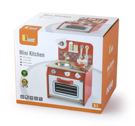 Viga Toys Kuchnia Drewniana dla dzieci + Akcesoria