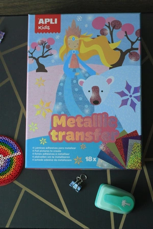 Zestaw artystyczny kalkomanii z folią Apli Kids - Księżniczki