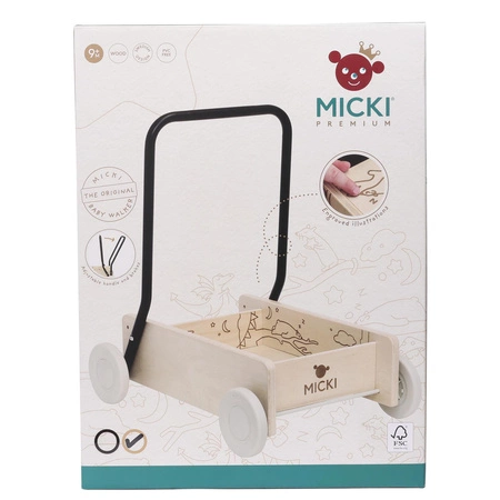 Chodzik/pchacz Micki Premium drewniany
