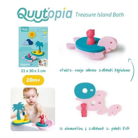 QUUT Zestaw puzzli piankowych 3D Quutopia Wyspa skarbów