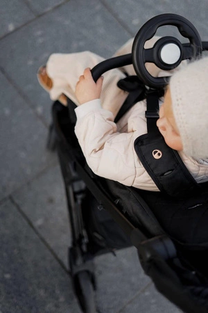 Easywalker Jackey Special Edition Kompaktowy, samoskładający się wózek spacerowy z torbą transportową Gold