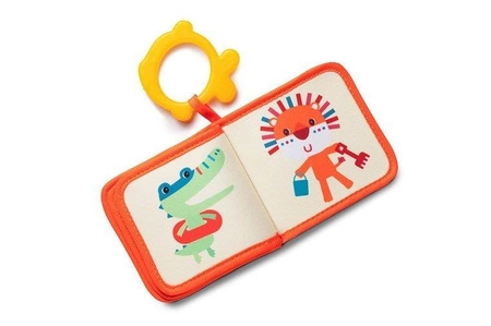 LILLIPUTIENS Książeczka do kąpieli z gryzakiem Lew Jack 6 m+