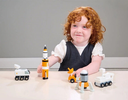 Zestaw pięciu kosmicznych pojazdów, Tender Leaf Toys