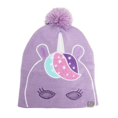 FlapJack Czapka dla Dziecka z Pomponem Jednorożec M/L