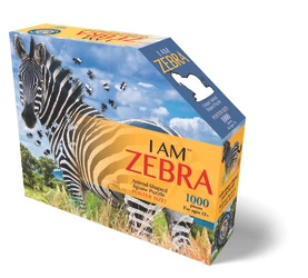MADD CAPP,  Puzzle konturowe I AM - Zebra 1000 elem.
